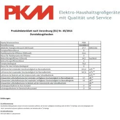 PKM Umluftset KH-60KH-S Kaminabzugshaube Edelstahl Dunstabzugshaube 60cm -KALDEWEI-Shop 8600349300 1926 prod 003