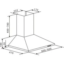 PKM Umluftset KH-60KH-S Kaminabzugshaube Edelstahl Dunstabzugshaube 60cm -KALDEWEI-Shop 8600349300 1926 prod 006