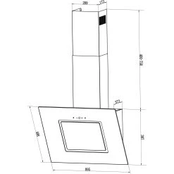 PKM S26-90 BWTY Dunstabzugshaube 90cm Glas Weiß Kopffreihaube LED -KALDEWEI-Shop 8600349300 2177 prod 005