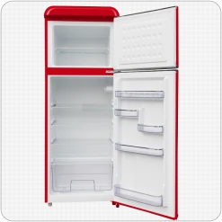 Wolkenstein WGK218RT FR Kühlgefrierkombination Rot Retro Kühlschrank -KALDEWEI-Shop 8600349300 2560 prod 006