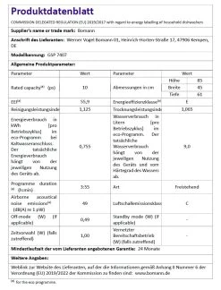 Bomann GSP 7407 Geschirrspüler 45cm Weiß Freistehend Einbau Unterbau -KALDEWEI-Shop 8600349300 2613 prod 002