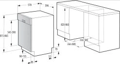 Gorenje GI62040X Geschirrspüler 60cm Teilintegriert Spülmaschine -KALDEWEI-Shop 8600349300 2695 prod 004