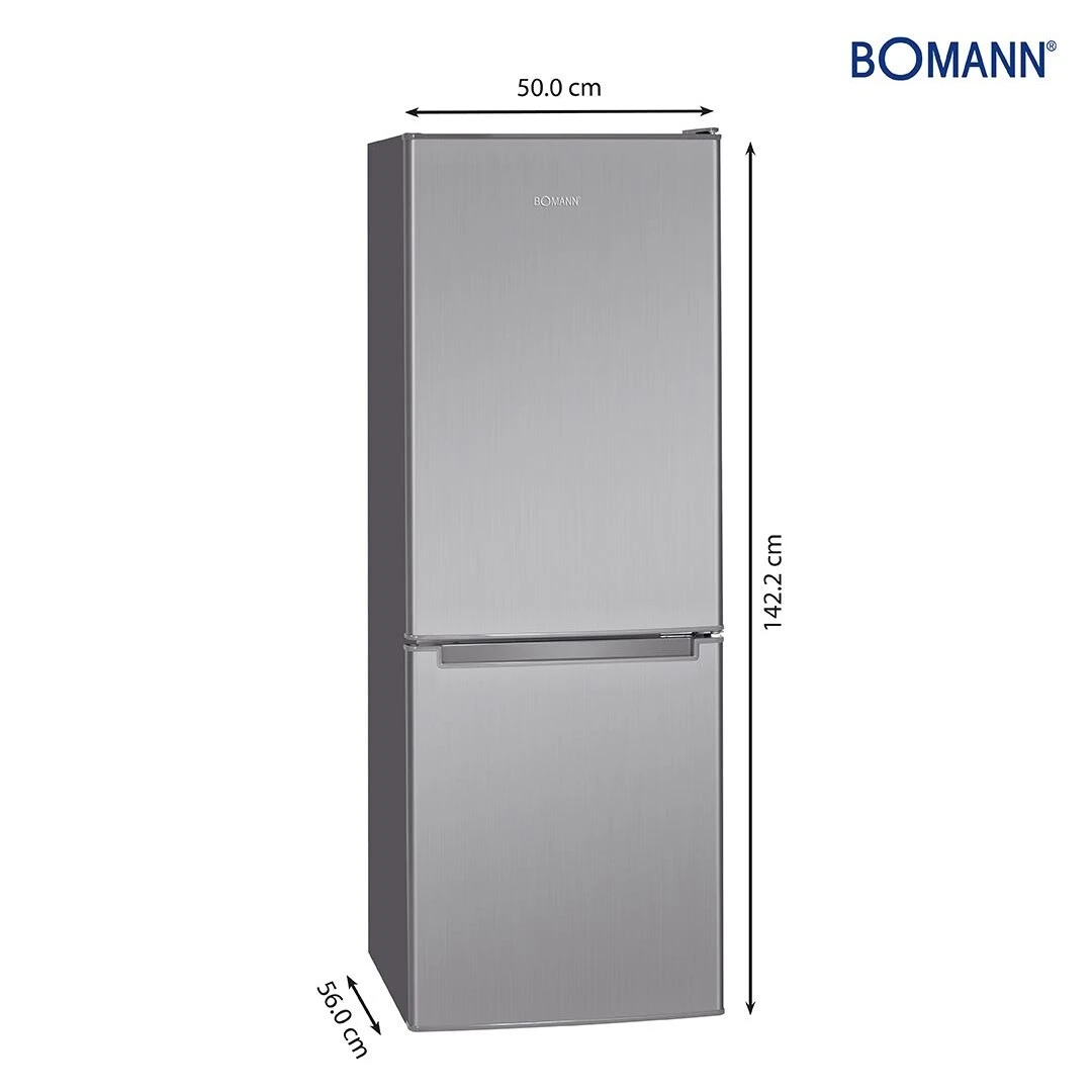 Bomann KG 7331 IX Kühl-/Gefrierkombination Edelstahl-Optik 173 L 6 Bomann KG 7331 IX Kühl-/Gefrierkombination Edelstahl-Optik 173 L – Bild 4