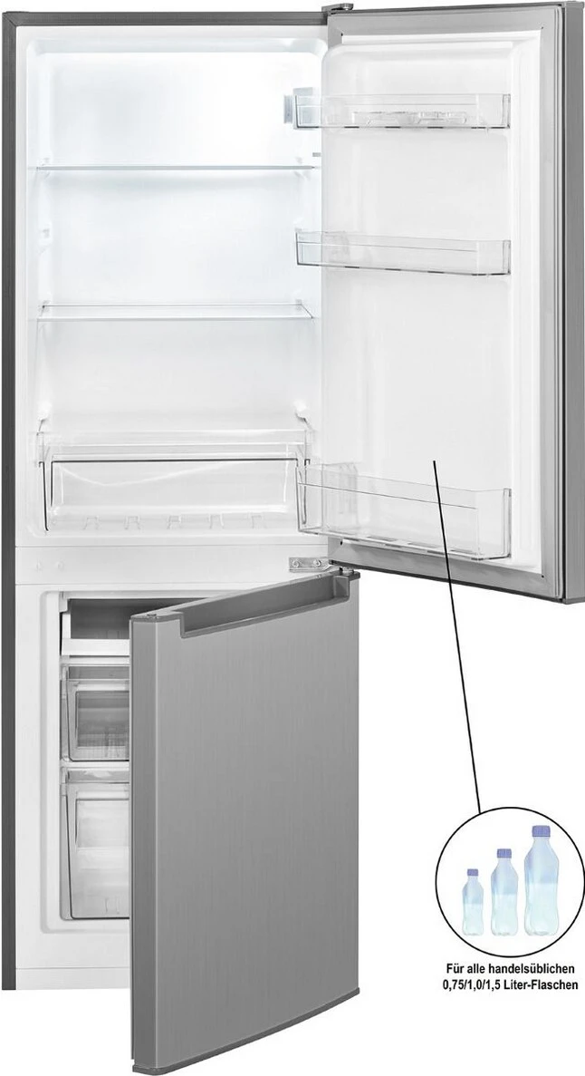 Bomann KG 7331 IX Kühl-/Gefrierkombination Edelstahl-Optik 173 L 8 Bomann KG 7331 IX Kühl-/Gefrierkombination Edelstahl-Optik 173 L – Bild 6