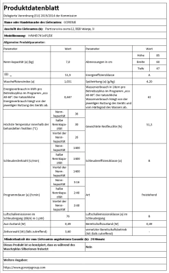 Gorenje Waschmaschine WNHEI74SA PS/DE 1400 U/min 7kg Display SteamTech -KALDEWEI-Shop 8600349300 2757 prod 002