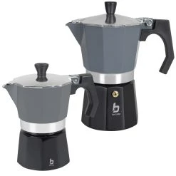 Bo-Camp Urban Outdoor BO-CAMP Espressokocher Percolator - Kaffee Kocher Espresso Kanne Alu 2-6 Tassen Modell: 3 Tassen