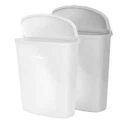 BRUNNER Pillar Abfalleimer + Halterung Müll Tonne Eimer Kompakt Caravan Camping Farbe: Weiß