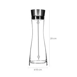 HI Glaskaraffe Fruchtspieß Spülbürste Wasser Karaffe Kippdeckel CloseUp Verschluss -KALDEWEI-Shop 8600354700 A5569 9973 prod 002