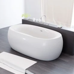 TroniTechnik Freistehende Badewanne Acrylwanne DOKOS