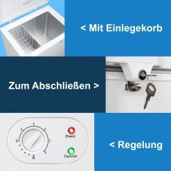 TroniTechnik Gefriertruhe Kühltruhe Kühlfach BORGAR 160L PRO Mit Korb Und Schloss -KALDEWEI-Shop 8600355400 4752 prod 005