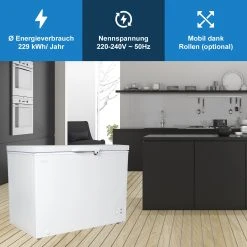 TroniTechnik Gefriertruhe Kühltruhe Kühlfach BORGAR 290L PRO Mit Korb Und Schloss -KALDEWEI-Shop 8600355400 4754 prod 006