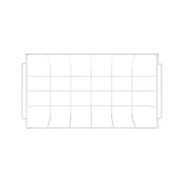 Tronitechnik Aufbewahrungskorb 41,5cmx16cmx20cm Einlegekorb Gefrierschrank Organizer, Drahtkorb Aus Eisen Mit PE-Beschichtung, Weiß -KALDEWEI-Shop 8600355400 4809 prod 003