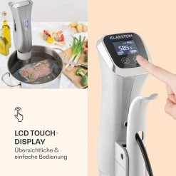 Klarstein Quickstick Sous Vide Garer | Thermostat: 50-95 °C In 0,5 °C Schritten | Umwälzpumpe Für 20 L | Edelstahl -KALDEWEI-Shop 8600359300 10053 prod 006