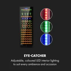 Klarstein First Class 36 Weinkühlschrank 4 Dispenser 36 Flaschen 5-22°C Touch Edelstahltür Schwarz -KALDEWEI-Shop 8600359300 11488 prod 004