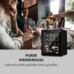 Klarstein Shiraz 12 Slim Uno Weinkühlschrank 32l/12Fl.Touch 85 W 5-18 °C LED -KALDEWEI-Shop 8600359300 11489 prod 002
