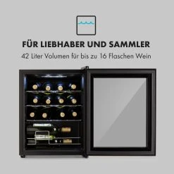 Klarstein Shiraz 12 Slim Uno Weinkühlschrank 32l/12Fl.Touch 85 W 5-18 °C LED -KALDEWEI-Shop 8600359300 11489 prod 004