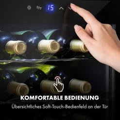 Klarstein Shiraz 12 Slim Uno Weinkühlschrank 32l/12Fl.Touch 85 W 5-18 °C LED -KALDEWEI-Shop 8600359300 11489 prod 006