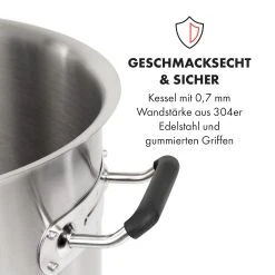 Klarstein Brauheld Pur 25 Maischekessel 25 Liter Ohne Heizelement Edelstahl -KALDEWEI-Shop 8600359300 11574 prod 006