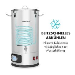 Klarstein Maischfest Maischekessel 5 Teile 1500/3000W 25l LCD Touch -KALDEWEI-Shop 8600359300 11576 prod 005
