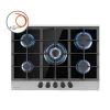 Klarstein Alchemist 5 Zonen Gaskochfeld Aluminium-Brenner Glaskeramik Schwarz