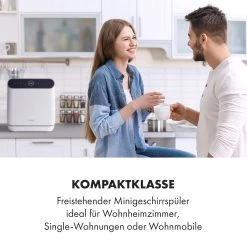 Klarstein Oceana Geschirrspüler Freistehend Installationsfrei 2 Gedecke 860W EEK F -KALDEWEI-Shop 8600359300 12885 prod 002