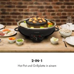 Klarstein Szechuan 2-in-1 Hot Pot Und Grillplatte 5l Vol. 1350 / 600 W -KALDEWEI-Shop 8600359300 13632 prod 002