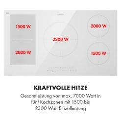 Klarstein Delicatessa 90 Hybrid Einbaukochfeld Induktion 5 Zonen 7400W -KALDEWEI-Shop 8600359300 13646 prod 004