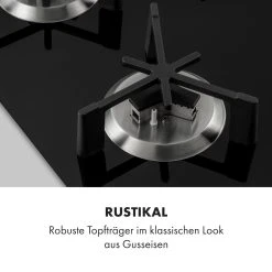 Klarstein Trifecta 5 Gaskochfeld 5-flammig Triangle-Brenner Glaskeramik 11 Klarstein Trifecta 5 Gaskochfeld 5-flammig Triangle-Brenner Glaskeramik -KALDEWEI-Shop 8600359300 31229 prod 004