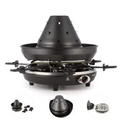 Klarstein Taste Volcano Tartarengrill Raclettegrill 1500 W 6 Personen Schwarz -KALDEWEI-Shop 8600359300 3715 prod 006