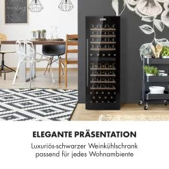 Klarstein Barossa 77 Duo Weinkühlschrank 2 Zonen 191 L 77 Fl. Touch LED Schwarz -KALDEWEI-Shop 8600359300 4849 prod 002