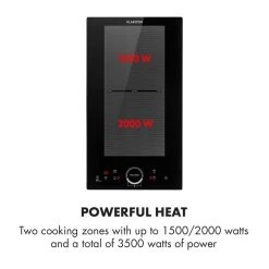 Klarstein Delicatessa Slim Domino Induktionskochfeld 3500W Timer Schwarz -KALDEWEI-Shop 8600359300 4866 prod 004