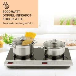 Klarstein MisterCook Duo Kochplatte Infrarot 3000W 90-650°C Abschalttimer -KALDEWEI-Shop 8600359300 4954 prod 002