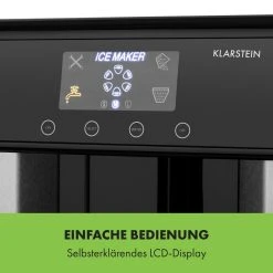 Klarstein Eiszeit Eiswürfelmaschine Edelstahl 3 Eiswürfelgrößen Silber -KALDEWEI-Shop 8600359300 5036 prod 003