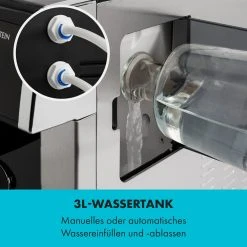 Klarstein Eiszeit Eiswürfelmaschine Edelstahl 3 Eiswürfelgrößen Silber -KALDEWEI-Shop 8600359300 5036 prod 005