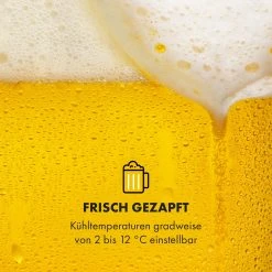 Klarstein Beerkules Bierzapfanlage 5l Fässer | Kompressor | UltraFast Cooling: 4h | 120W Schwarz -KALDEWEI-Shop 8600359300 5138 prod 004