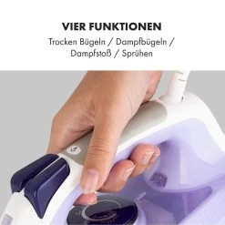 Klarstein Steam Bro Dampfbügeleisen 2200W 300ml EasyGlide TouchSensor AntiCalc Lila -KALDEWEI-Shop 8600359300 5159 prod 006