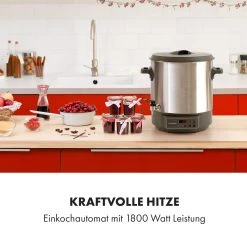 Klarstein Lady Marmalade Einkochautomat Getränkespender 27L 100°C 12h Edelstahl -KALDEWEI-Shop 8600359300 5176 prod 002