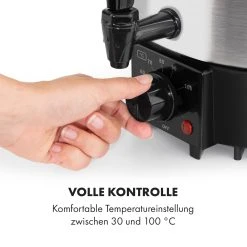 Klarstein Biggie Eco Einkochautomat & Getränkespender 1000W 30-100°C Zapfhahn 9l -KALDEWEI-Shop 8600359300 5213 prod 003