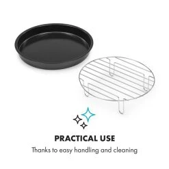 Klarstein AeroVital Cube Chef Pizzateller Hoher Grilleinsatz Zubehör Edelstahl -KALDEWEI-Shop 8600359300 5299 prod 005