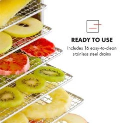 Klarstein Master Jerky 16 Dörrautomat 1500W 40-90 °C 15h-Timer Edelstahl -KALDEWEI-Shop 8600359300 8052 prod 004