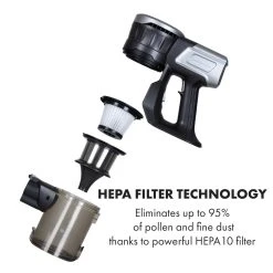 Klarstein Clean Butler 4G Silent Akku-Staubsauger 16 KPa 0,8l HEPA10 Violett -KALDEWEI-Shop 8600359300 9759 prod 006