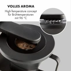 Klarstein GrandeGusto Kaffeemaschine 1690W 1,3l Pre-Infusion 96°C Schwarz -KALDEWEI-Shop 8600359300 9858 prod 005