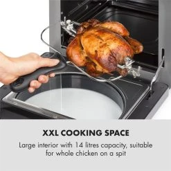 Klarstein AeroVital Easy Touch Heißluftfritteuse 1700W 14l Timer 16 Programme Metallic / Schwarz -KALDEWEI-Shop 8600359300 9867 prod 004