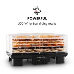 Klarstein Bananarama Dörrautomat Schwarz 550W Trockner Dehydrator 6 Etagen -KALDEWEI-Shop 8600359300 9878 prod 005