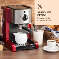 Klarstein Passionata 20 Espressomaschine 20 Bar 6 Tassen 1,25 Liter Milchschaum -KALDEWEI-Shop 8600359300 9915 prod 003
