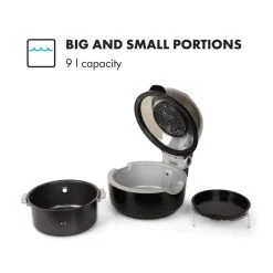 Klarstein VitAir Heißluftfritteuse Violett 1400W Grillen Backen 9 Liter -KALDEWEI-Shop 8600359300 9925 prod 006