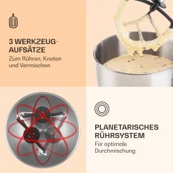 Klarstein Bella Küchenmaschine 2000 W / 2,7 PS 5 Ltr Edelstahl BPA-frei -KALDEWEI-Shop 8600359300 9980 prod 005