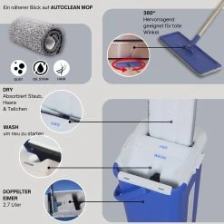 Starlyf® Autoclean Mop - Selbstreinigendes Wischsystem Mikrofasermopp Und Eimer Autoclean Mop -KALDEWEI-Shop 8600363000 VHGVACIND0380 prod 005