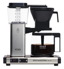Moccamaster Filterkaffeemaschine KBG Select, Brushed