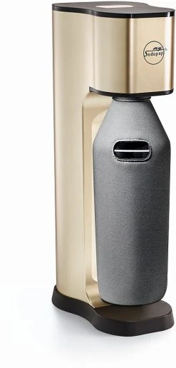 SODAPOP Wassersprudler Joy Prestige, Champagner, 2 Glaskaraffen 850ml Mit Bottle Shirt, CO2-Zylinder -KALDEWEI-Shop 8600364500 M806626 prod 002